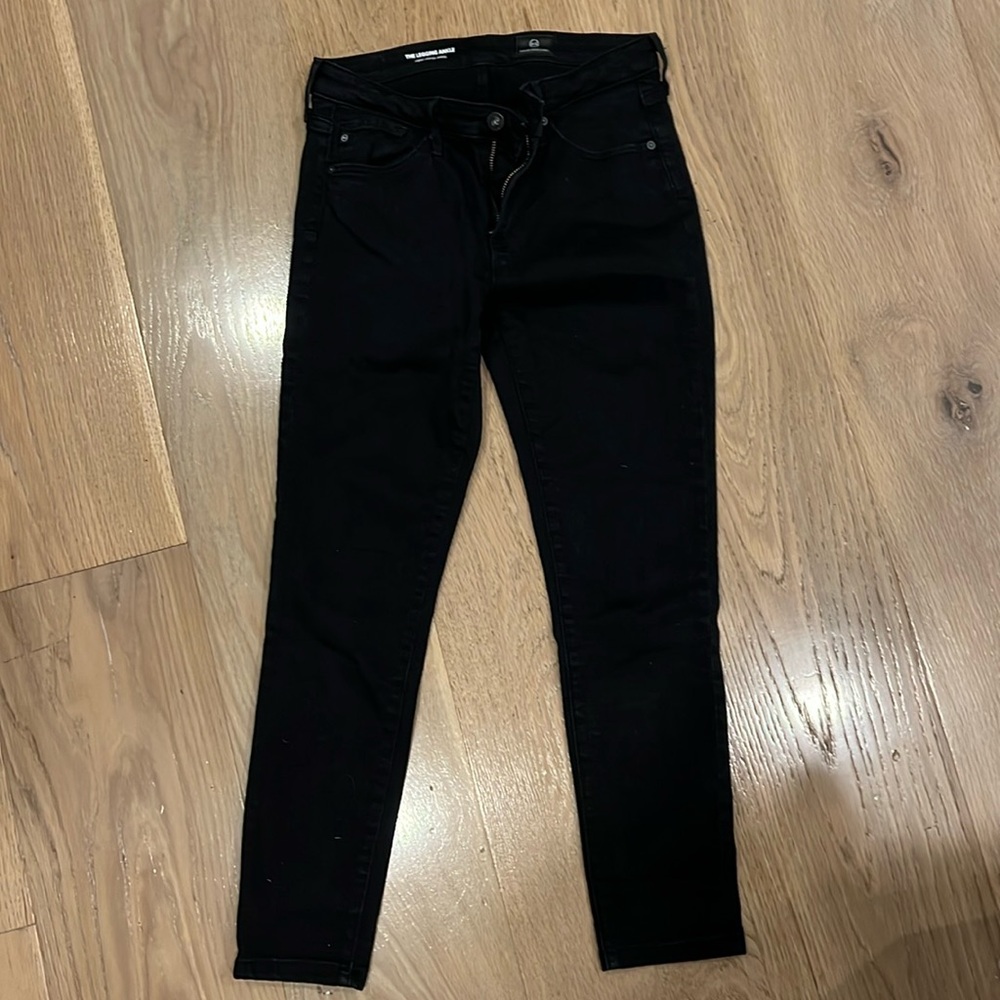 Black AG the legging ankle jeans
